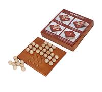 Naroote Jeu d'échecs en Bois, Jeu de société de Voyage Portable, de Stimulation Cérébrale avec Pièces de Hêtre et Résistance à l'usure de la Graisse, Idéal pour Les Personnes âgées, Les Enfants,