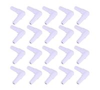 Naroote Joints de Pompe à Oxygène en Plastique Blanc pour Aquarium, 20 Pièces, pour Augmenter la Valve de Contrôle du Volume d'air, Adaptés à Un Tuyau de 4mm