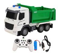 Naroote Jouet de Camion à Ordures RC, Camion de Gestion des Déchets télécommandé en Alliage avec Lumières, Lit de Recyclage surélevé et tombé, 27,5 X 10 Cm, pour L'apprentissage du Jeu