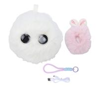 Naroote Jouet en Peluche Intelligent AI, Chien Robot Interactif avec Interaction Vocale en Temps Réel, Dialogue Multilingue, Reconnaissance des émotions, Clonage Vocal, pour Enfants de (Beige