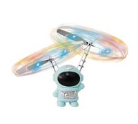 Naroote Jouet Spaceman Volant, Drone à Induction Infrarouge émettant Une Lumière LED Cool, Jouet pour Enfants, Cadeaux, Matériau en Plastique (Blue)