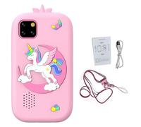 Naroote Jouets pour Enfants, Smartphone, Appareil Multifonctionnel à écran Tactile coloré de 2,8 Pouces pour Garçons et Filles avec 32 Go de Mémoire (Pink)