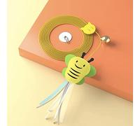 Naroote Jouets Suspendus pour Chat, Jouets Teaser Interactifs et Amusants pour l'intérieur (Décor d’Abeille)