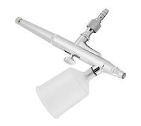 Naroote Kit D'aérographe Double Action, Poignée Facile, Pistolet de Pulvérisation à Chargement Rapide, Ensemble de Peinture pour œuvres D'art, Décoration de Gâteaux D'art Corporel pour Débutants,