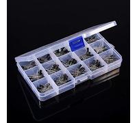 Naroote Kit D'assortiment de Condensateurs électrolytiques 200 Pièces, Composants électroniques Miniatures de Haute qualité pour Projets de Bricolage, Emballés dans un Boîtier en Plastique