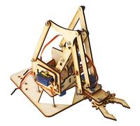 Naroote Kit de Bras de Robot Flexible avec Matériau en Bois Durable, adapté aux Collégiens et aux Amateurs de Bricolage