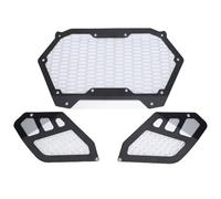Naroote Kit de Calandre Avant en Aluminium 3 Pièces, Grille en Maille de Pare-chocs Avant, Accessoires de Calandre Automobile avec Construction Durable, Idéal pour les Modèles Maverick R 2024 et