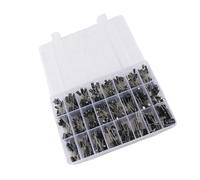 Naroote Kit de Condensateur électrolytique en Aluminium de Haute Précision, 500 Pièces, pour Projets électroniques, 0.1uF à 1000uF, 16V-50V