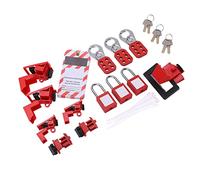 Naroote Kit de Consignation avec Verrous de Disjoncteur | Comprend un sac de rangement, 12 étiquettes inscriptibles, des cadenas solides, des matériaux durables
