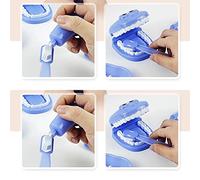 Naroote Kit de Dentistes pour Enfants, 9 Pièces, Jouets de Simulation de Docteur, Jeu de Rôle éducatif Sûr, Coffret Cadeau de Noël et d'halloween, Vert, Jaune, Rose, Bleu (Narootesuo40dcgh2-10274328)