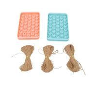 Naroote Kit de Moule à Savon au Raisin avec Corde de Jute, Design Durable | Kit complet pour bricoler, moule en silicone flexible, facile à utiliser, adapté aux débutants