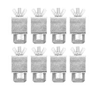 Naroote Kit de Pinces de Soudage Bout à Bout en Acier galvanisé Durable pour le Soudage de Tôles et la Réparation de Panneaux de Carrosserie Automobile, Couleur Argent 8 Pièces pour le Industriel