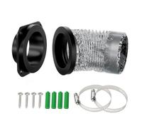 Naroote Kit de Raccord D'évent de Sèche-linge Magnétique, Tuyau en Aluminium, Collier de Serrage en Acier Inoxydable, Joint Hermétique à Alignement Automatique, Kit de Connecteur