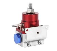 Naroote Kit de Régulateur de Pression de Carburant Universel Réglable Haute Performance avec Jauge pour Moteur Haute Performance, Facile à Installer, 100 Psi pour Voitures Turbocompressées (argent