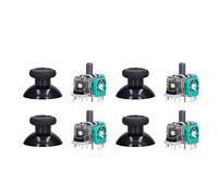 Naroote Kit de Remplacement de Joystick Analogique, Pièces de Contrôleur Durables, Outils de Réparation pour One Noir, 4 Paquets