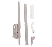 Naroote Kit de Remplacement de Manivelle de Fenêtre à Battants à Double Bras Gauche adapté au Matériel de Pansement Maxim 50.00 avec Bras Durs, Couvercle Blanc, Poignée Pliante