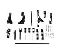 Naroote Kit de Repose-pieds de Commande Avancée, Conception Durable, Confort amélioré pour 1200 Custom et 883 XL883 pour Moto de Tourisme en Aluminium 6061 (BLACK)