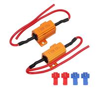 Naroote Kit de Résistance de Charge LED Haute Performance sans Erreur pour Clignotants, 2 Jeux de Résistances de Charge pour Phares Antibrouillard LED, Idéal pour L'éclairage électronique