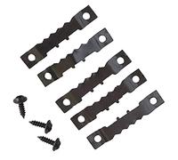 Naroote Kit de Suspension d'image, Crochets de Suspension d'images 100 Pcs de Scierie des Cintres ' 200pcs Vis des Cintres ' de Danger 2 Trous Photos Photos Hrows Kit Noir