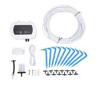 Naroote Kit de Système d'irrigation Goutte à Goutte Intelligent, Arroseur Automatique pour 10 Plantes en Pot, 12 Connecteurs en T, 10 Goutteurs, 1 Filtre, Tuyau de 10 M, Outil avec Débit Minimum de