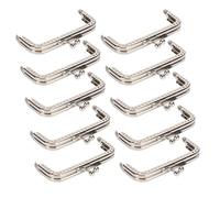 Naroote Kit de Verrouillage à Fermoir sécurisé pour Cadre de Sac à Main, pour la Fabrication de Sacs à Main, Matériau en Fer élégant, Lot de 10 Cadres Métalliques Carrés de 8,5 Cm pour Fournitures