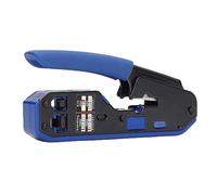 Naroote Kit D'outils de Sertissage de Câbles Réseau RJ45, Coupe et Dénude Efficacement pour Pince à Sertir Cat5 Cat6 6P 8P pour électriciens et Bricoleurs en Acier allié PVC