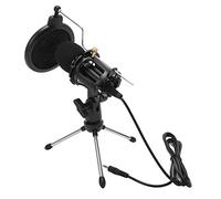 Naroote Kit Micro à Condensateur USB avec Filtre Anti-Pop et Trépied pour Enregistrement en Studio, Diffusions Vidéo en Direct, Métal, 5,5 Pouces, 1 Ensemble