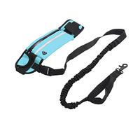 Naroote Laisse de Course pour Chien à la Taille, Sac de Ceinture en Laisse de Course pour Animaux de Compagnie, Poche Zippée Détachable Polyvalente et Réfléchissante Réutilisable pour
