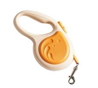 Naroote Laisse Rétractable pour Chien, Verrouillage de Frein à Un Bouton, Opération à Une Main, Réglage Facile avec Poignée Ergonomique Antidérapante pour Grands Chiens, Animaux de (Orange)