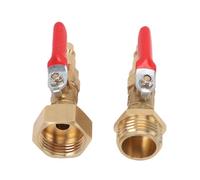 Naroote Laiton Adaptateur de Purge D'Hivernage pour VR, Bateaux, | Bouchon à connexion rapide 1/4\", filetage GHT 3/4\", robinet à tournant sphérique, outil d\'hivernage