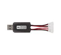 Naroote Le Chargeur de Batterie USB CX405 4CH Charge Efficacement Les Batteries Lipo LiHV 1S pour Kit D'hélicoptère RC