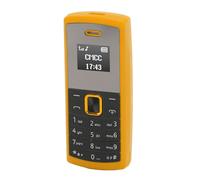 Naroote Le Plus Petit Téléphone Mobile, Lecteur de Musique Portable Minuscule Téléphone Miniature pour la Maison (Yellow)