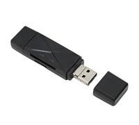 Naroote Lecteur de Carte Mémoire USB 3 en 1, Interface USB C USB2.0 Lecteur de Carte Mémoire Micro USB 3 Connecteurs Vitesse de Transfert de 104 Mbps pour Téléphone Portable