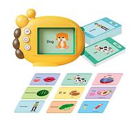 Naroote Lecteur de Cartes Flash pour bébé, Jouets éducatifs d'apprentissage pour Les Tout-Petits avec 60 Cartes, Machine à Flash Colorées pour Garçons et Filles, Jouet alimenté par Batterie pour Le