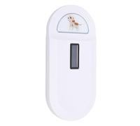 Naroote Lecteur d'identification de Puce Animale, Lecture Haute Fréquence Double Fréquence ABS Portable Scanner de Micropuce Animale Fiable pour Chien (White)