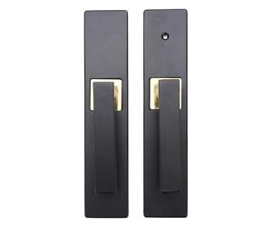 Naroote Levier de Porte d'entrée nsemble de Serrure Complet pour Portes Intérieures |Plaque Renforcée épaisse, Grand Bouton Solide, Levier Réversible Robuste pour Chambres à Coucher,