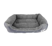 Naroote Lit pour Animaux de Compagnie de Petite à Moyenne Taille, en Coton PP Doux et Confortable pour Un Usage Domestique, Gris, Taille Moyenne 52x42x15cm