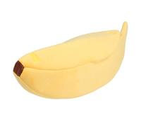Naroote Lits Creux de Chat, Mignon Semi-Banane à Un Lit de Caresse Confortable Luxure Confortable Facile à Nettoyer pour l'hiver (XL)