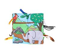 Naroote Livres Doux Interactifs pour bébé, Stimulation Sensorielle, Livres en Tissu pour bébé, coloré pour Dormir, Réception- pour ((forêt))