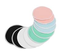 Naroote Lot de 10 Coussinets D'allaitement Super Doux et Lavables pour les Mamans Qui Allaitent, Coussinets de Tétons Réutilisables à Haute Absorption pour les Peaux Sensibles, évitent les Fuites,