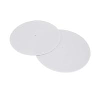 Naroote Lot de 2 Tapis de Platine de 12 Pouces avec Caractéristiques Antidérapantes et Antistatiques pour la Stabilisation du Tourne-disque, Matériau en Feutre Doux