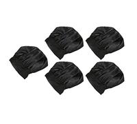 Naroote Lot de 5 Bonnets de Nuit en Soie Douce avec Bande élastique pour un Soin des Cheveux Frisottis, Idéal pour les Patients Atteints de Sommeil et de