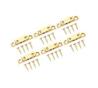 Naroote Lot de 6 Loquets à Tension à Bille pour Porte d'armoire en Laiton de qualité Supérieure, Double Serrure à Bille pour Armoires et Tiroirs, Facile à Installer (50 mm / 2 pouces)