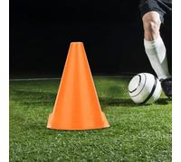 Naroote Lot de 6 Marqueurs de Football Durables pour L'entraînement de Football, Cônes en Plastique de Couleur Vive pour la Pratique du Contrôle, Jaune/Bleu/Vert/Orange, 7,1 X 5, Adaptés aux (Orange)