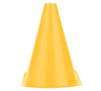 Naroote Lot de 6 Marqueurs de Football Durables pour L'entraînement de Football, Cônes en Plastique de Couleur Vive pour la Pratique du Contrôle, Jaune/Bleu/Vert/Orange, 7,1 X 5, Adaptés aux (Yellow)