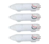 Naroote Lumière de Pêche sous-Marine pour Pêcheurs de Nuit, 4 Pièces | Attracteur d\'appât à LED blanche, batterie LR44 intégrée, lampe de leurre de 2,2x0,7 pouces pour eau douce et salée, boîte