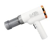 Naroote Machine à Nouilles électrique Portable, Machine à Nouilles électrique Automatique, Robuste et Saine, Batterie 2000 MAh, Acier Inoxydable 304 pour la Maison (WHITE)