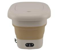Naroote Machine de Lavage de Sous-vêtements, Mini de Lave-linge Portable de 9L avec un Faible Bruit pour le Dortoir pour le Dortoir (Prise UE)