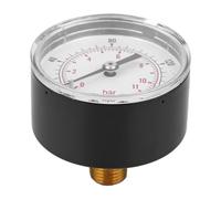 Naroote Manomètre 1/4 BSPT, Connexion Arrière à Cadran de 50mm, Couvercle Transparent, Bonne étanchéité à L'air, Polyvalent pour L'air, L'eau, le Pétrole et le Gaz (0-160psi 0-11bar)