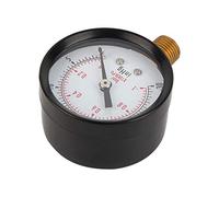 Naroote Manomètre à Vide en Métal, Jauge à Cadran Précise de 2 Pouces pour une Lecture Facile, Manomètre 0-30 Pouces pour un Usage Professionnel avec Support Inférieur NPT 1/4